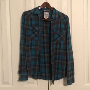 Blue Plaid Button Down